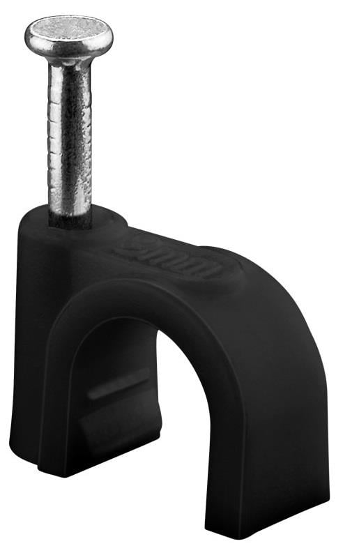 Enzo Goobay Kabelclip 8mm rond zwart box(100) 4113233