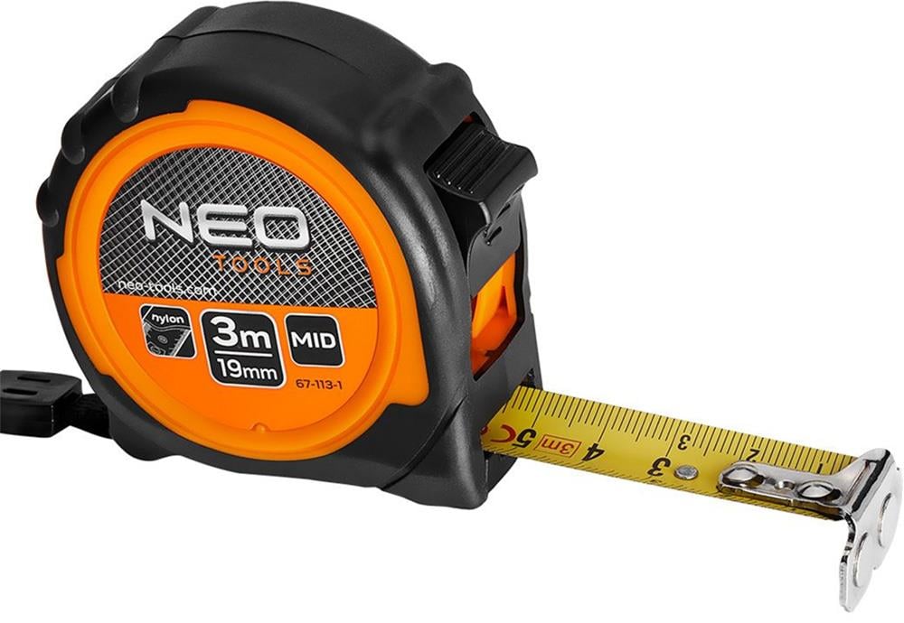 Enzo Neo Rolmaat Meetband rubber 3 meter 19 mm 6453150