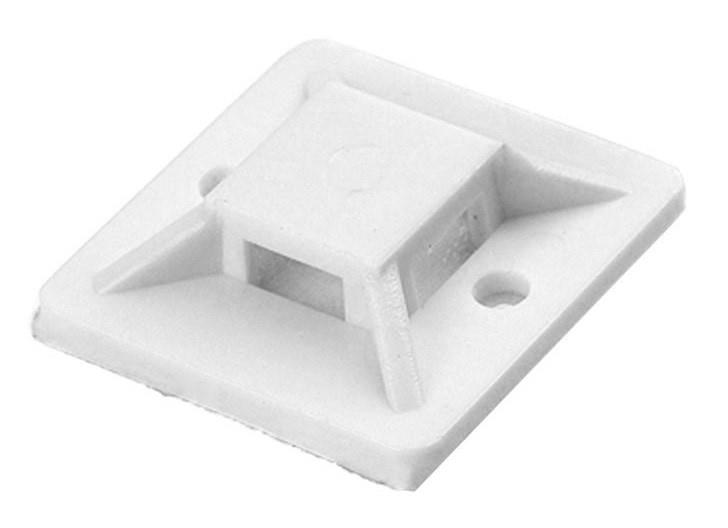 Enzo Orno Plakzadel voor kabelbundelband 20x20mm wit zak(50) 4113480