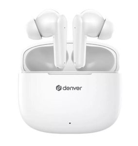Denver Bluetooth draadloze earbuds compact + oplaadcase wit - 7120860