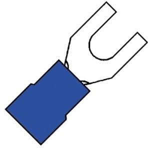 Enzo Kabelschoen vork blauw 5.3mm 4433400