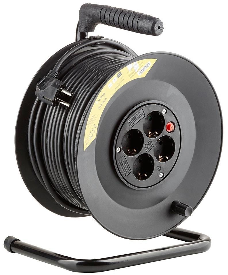 Enzo Technik Kabelhaspel H05 3x1 5qmm 50m zwart 1167274