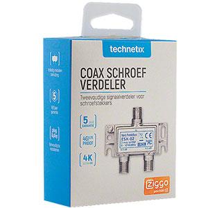Enzo Technetics ESX-02 - tweeweg verdeler F-connector - 2074030