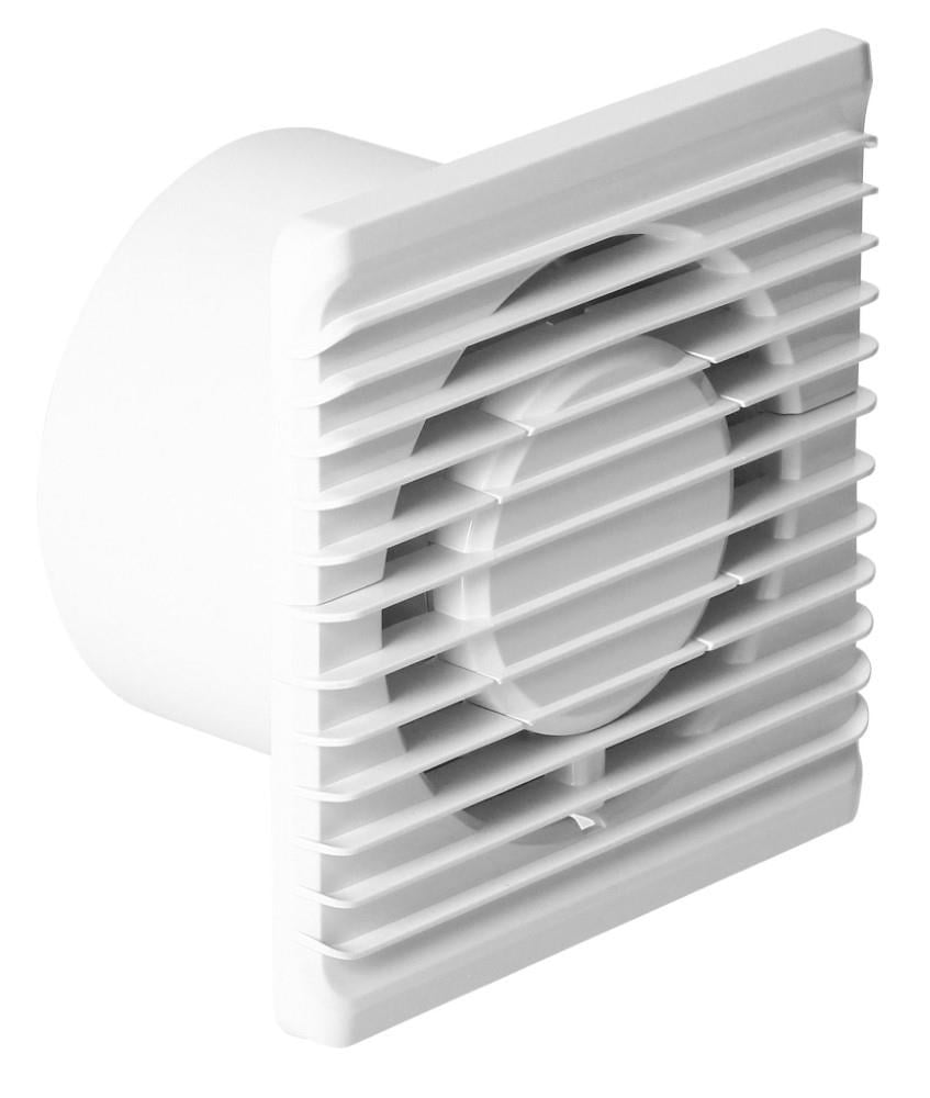 Enzo Orno Badkamer Toilet ventilator wit 125mm + timer 8611060