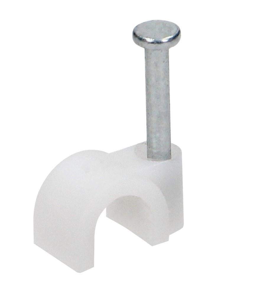 Enzo Orno Kabelclip 8mm rond wit zak(100) 4113214