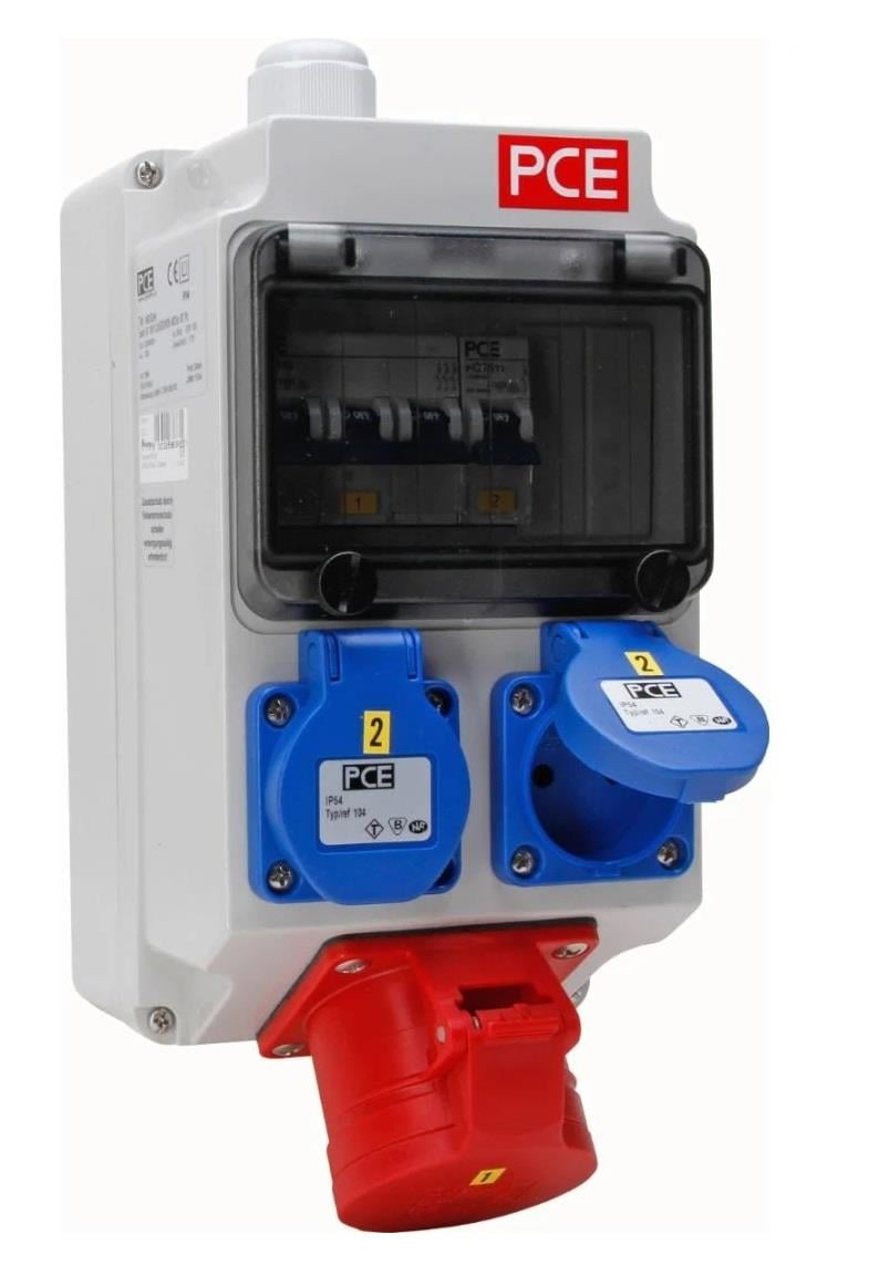 Enzo Kopp CEE wandverdeler 1xCEE 5P 16A 400V + 2xWCD 6316165