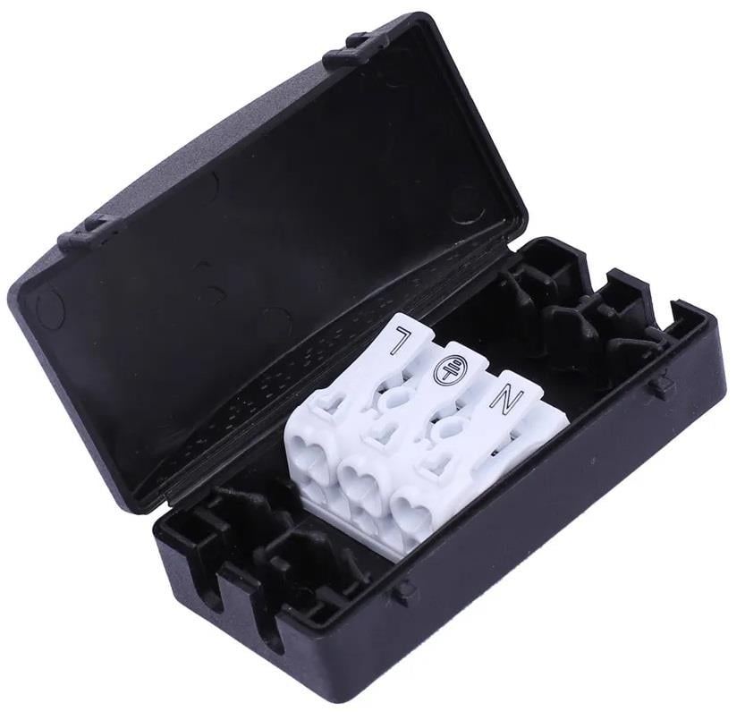 Enzo Kabelkoppeling | IP20 zwart met 3 polige connector - 4016570