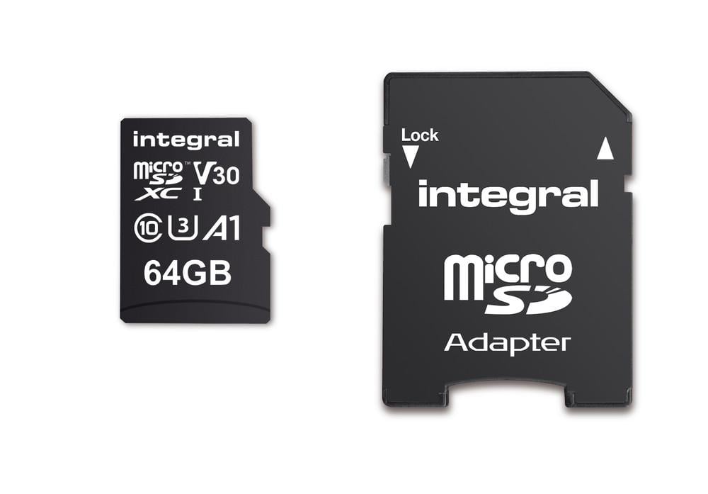 Integral Micro SD geheugenkaart V30 64GB - 9500405