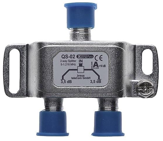 Enzo Braun Verdeelelement F-connector 2-voudig QS2 2080080