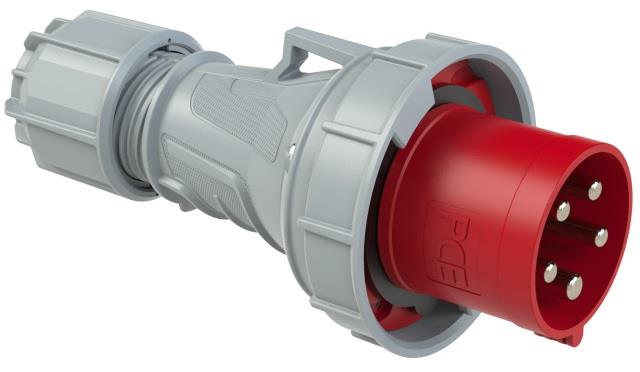GP CEE 5P 63A 400V stekker rood IP-67 6313180