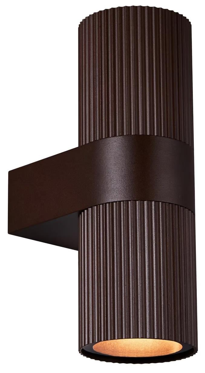 Enzo Wandlamp | Kyklop Ripple rond 2x GU10 roest IP54 - 4800961