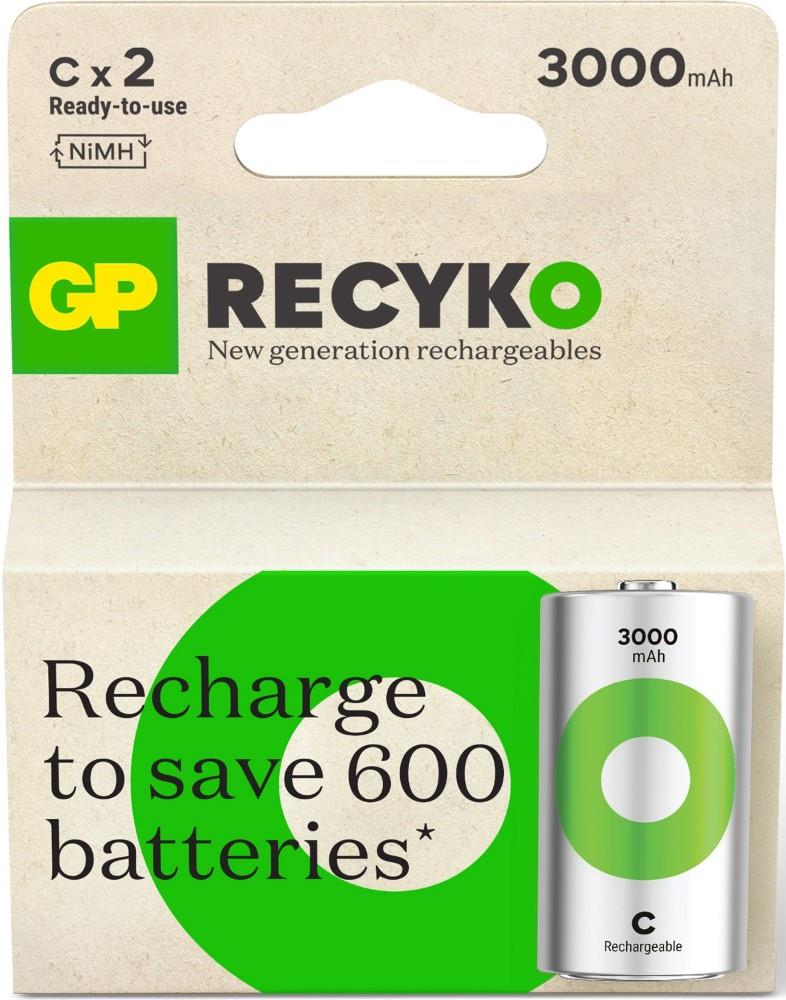 GP NiMH oplaadbare batterij C 3000mA blister(2) - 3311460