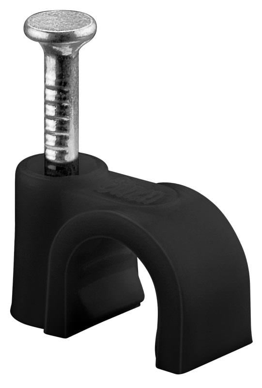 Enzo Goobay Kabelclip 6mm rond zwart box(100) 4113231