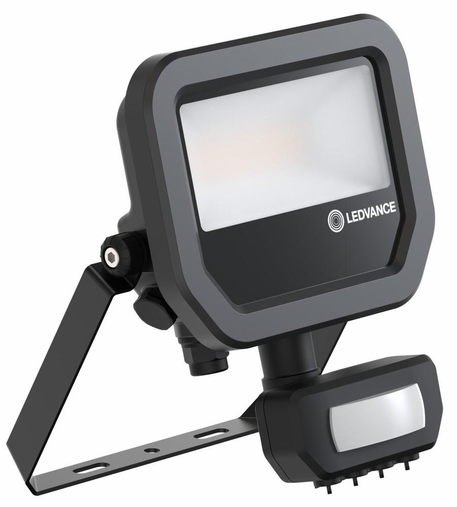 LEDVANCE LED Bouwlamp 10W 4000K zwart + Sensor - 5017551