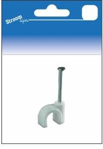Enzo Kabelclips wit rond 6mm 25 stuks 6613461