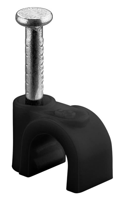 Enzo Goobay Kabelclip 5mm rond zwart box(100) 4113230