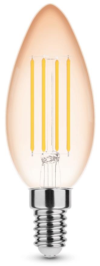 Enzo Modee LED kaars E14 4-33W 1800K filament amber LED7400