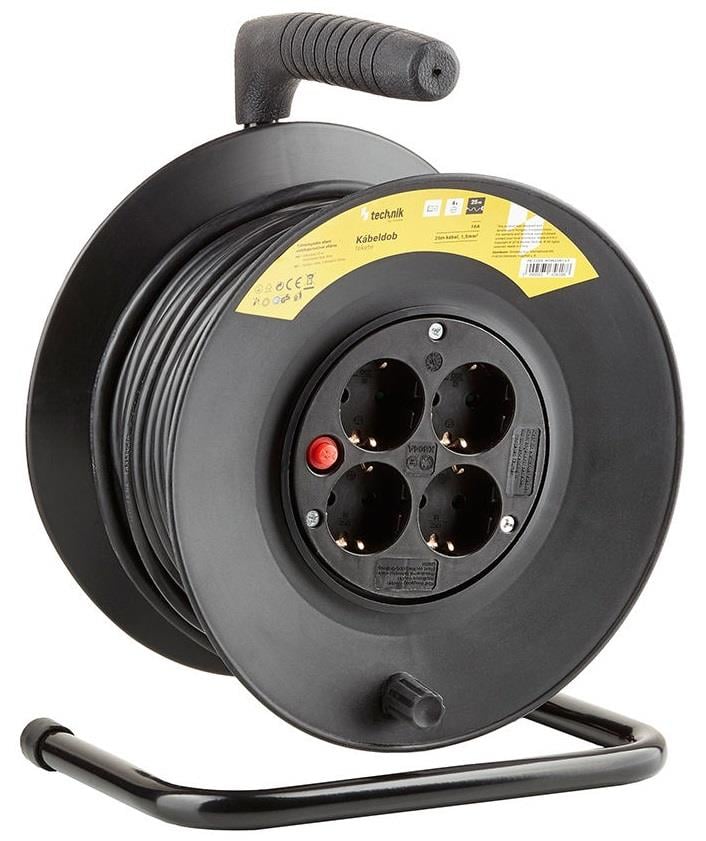 Enzo Technik Kabelhaspel H05 3x1 5qmm 25m zwart 1167272