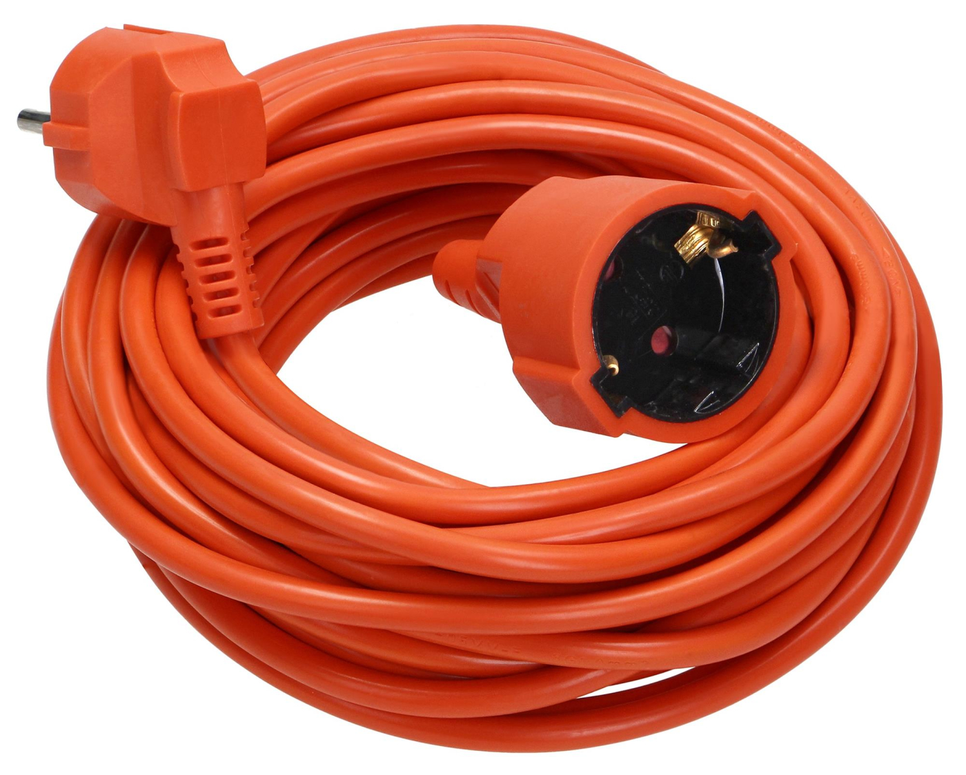 Verlengsnoer 30 meter - Verlengkabel buiten voor max. 2000 Watt - Verlengsnoer buiten IP20 - 3 x 1,0 mm² - Oranje