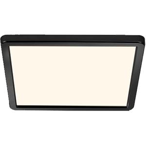 Enzo LED Plafonniere | Oja 29 vierkant zwart 14,5W 3000K/4000K 29cm - 4802308