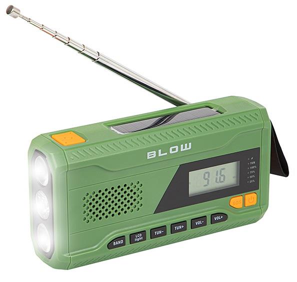 Enzo Radio AM/FM | op zonne energie | + zaklamp | + powerbank - 8140180