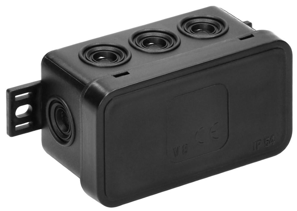 Enzo Orno Kabeldoos IP54 zwart smal 80x45x41mm 4034050