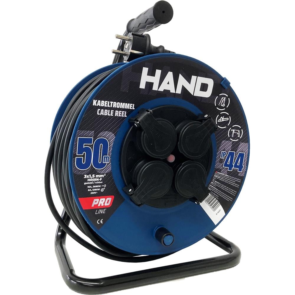 Enzo Kabelhaspel | H05 | 3x1,5qmm | 50m | blauw | IP44 - 1167287