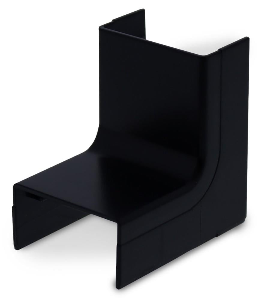 Enzo Canalit Systeem25 binnenbocht met bodemstuk 25x13mm zwart 4745710