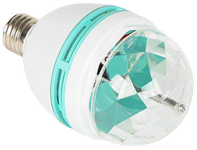 Enzo LED Partybol | RGB disco | 3W | E27| roterend - 9700250