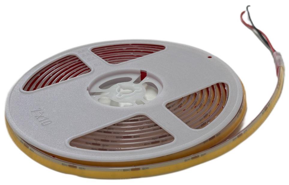 Denver LED strip COB flex 5m | 24V | IP68 | wit | 3000K | Met plakstrip | 12W per meter | Zonder Trafo - LED1202