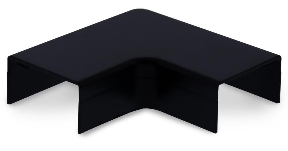 Enzo Canalit Systeem25 plattebocht met bodemstuk 25x13mm zwart 4745705