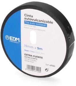 EDM Vulcaniserende tape zwart 19mm x 9mtr