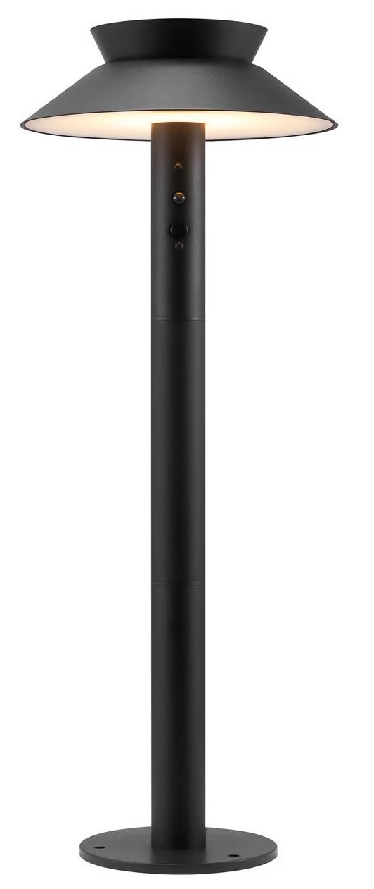 Enzo LED solar paallamp | Justina 5W 3000K zwart IP44 60cm - 4802826