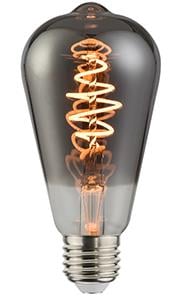 Enzo Nordlux LED ST64 E27 5-15W 1800K filament spiraal grey dimbaar 2760085