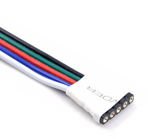 Enzo RGBW Connector female 5 pins 15cm draad 4380060