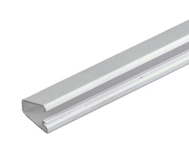 Enzo Leidinglijst 12x7mm WIT scharn.deksel 4747940
