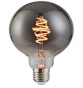 Enzo Nordlux LED Globe G125 E27 5-15W 1800K filament spiraal grey dimbaar 2760140