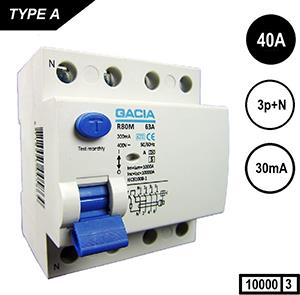 Enzo Gacia Aardlekschakelaar 40A. 30mA 4p GACIA - 4517790