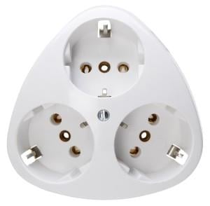 Enzo Kopp Stopcontact RA inbouw 3-voudig artic wit 4677041