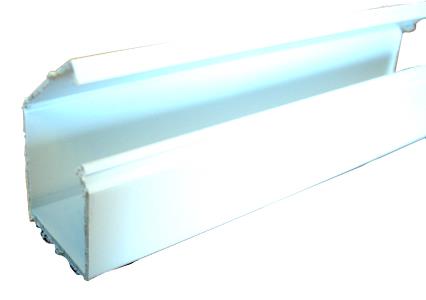 Enzo Leidinglijst 25x25mm WIT scharn.deksel 4747994