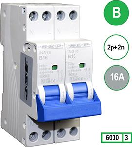 Fornuis automaat 2 x 16A B kar 2p SEP - 4518072