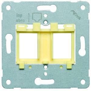 Enzo PEHA draagframe 2XRJ45 voor UTP keystone 4601170