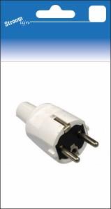 Stroomlijn Stekker RA wit Popp PVC + tule 6641100
