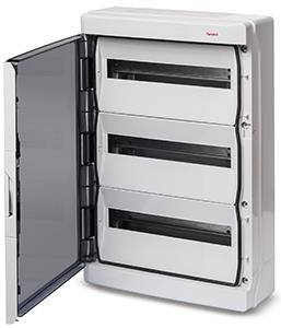 Enzo Groepenkast leeg 3 rij met deur + dinrail IP65 4517696