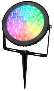 MiBoxer RGB-CCT LED tuinspot IP65 25W rond zwart - LED0258