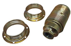 Enzo Lamphouder E14 met 2xring messing 6042268