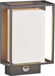 Enzo Nordlux LED Wandlamp Nestor sensor zwart 8W 2700K IP44 4800890