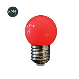 Enzo EDM LED kogellamp EDM E27 1,5W rood LED8110
