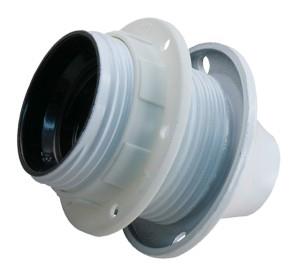 Enzo Lamphouder E27 wit m/kraag + ring 6043002