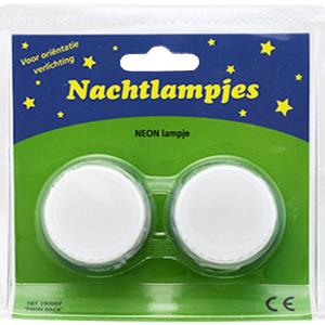 Nachtlampjes 1W 230V - Per 2 stuks